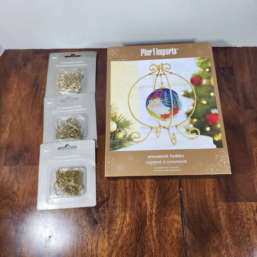 Christmas Ornament Holder and Ornament Hooks